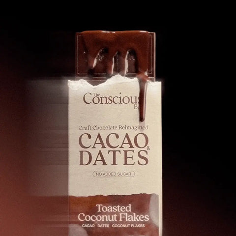 Date Sweetened Dark Chocolate - Toasted Coconut Flakes