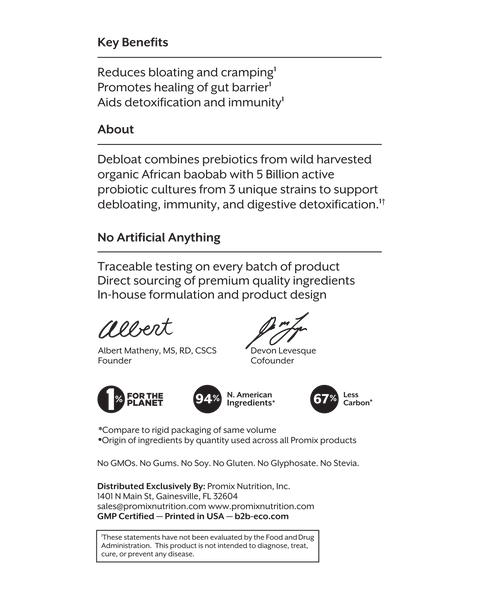 Debloat: Prebiotic + Probiotic