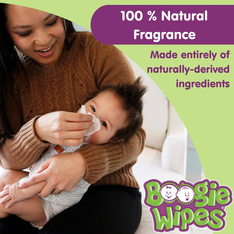 Boogie Saline Nose Wipes, Fresh, 30ct (Case of 12)
