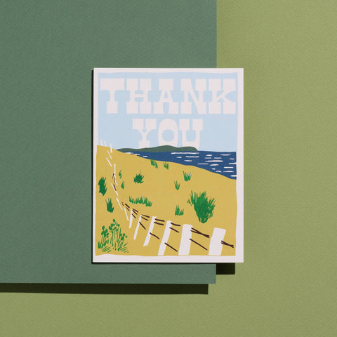 Seaside Thanks greeting card