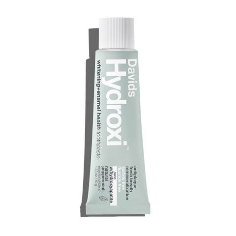 Davids Hydroxi™ travel size toothpaste / whitening + enamel health nano-hydroxyapatite / peppermint / 1.75 oz