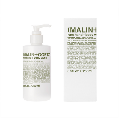 Malin+Goetz rum hand+body wash