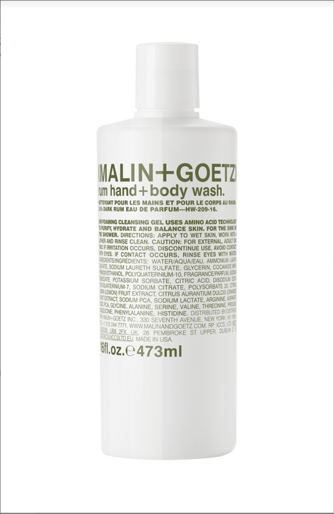 Malin+Goetz rum hand+body wash