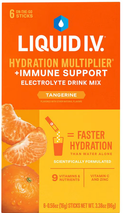 Liquid I.V. Hydration Multiplier +Immune Support - Tangerine (6 ct)