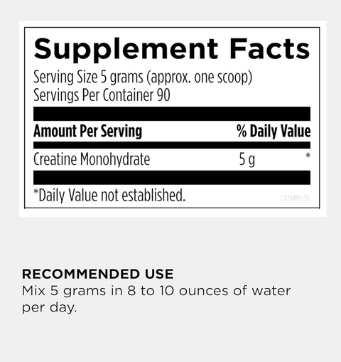 Creatine Monohydrate Powder (450 g (1 lb) powder)