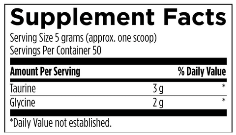 Taurine + Glycine Powder