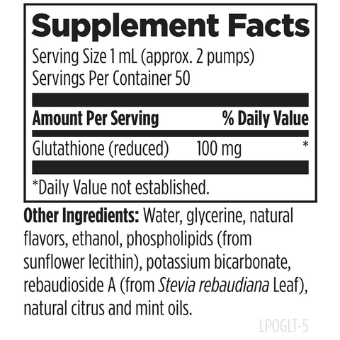 Liposomal Glutathione – Lemon-Peppermint