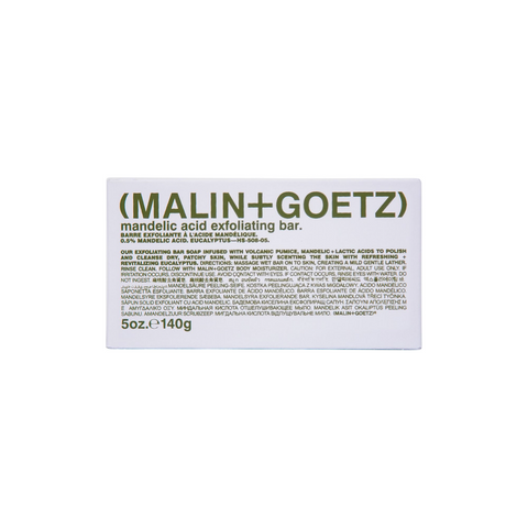 Malin+Goetz eucalyptus mandelic acid exfoliating bar soap