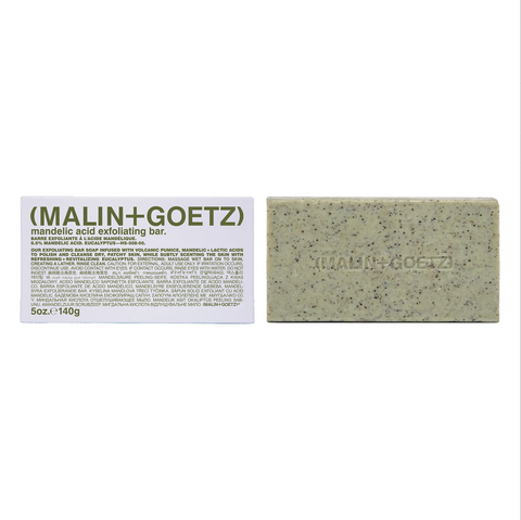 Malin+Goetz eucalyptus mandelic acid exfoliating bar soap