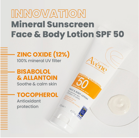 Avène Mineral Face Lotion Sunscreen SPF 50