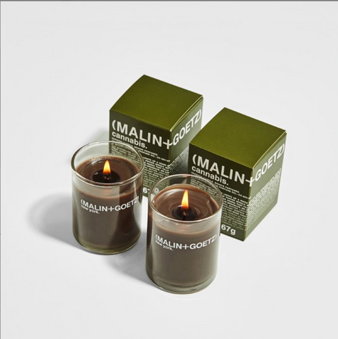 Malin+Goetz cannabis candle votive