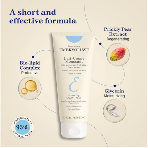 EMBRYOLISSE Foaming Cream Milk 6.76 fl.oz.