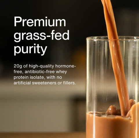 Grass-Fed Whey Protein Isolate Powder - Chocolate