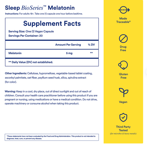 Sleep BioSeries Melatonin (20 capsules) — Ritual