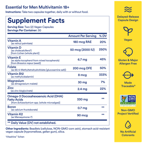 Essential for Men Multivitamin 18+ (60 capsules) — Ritual