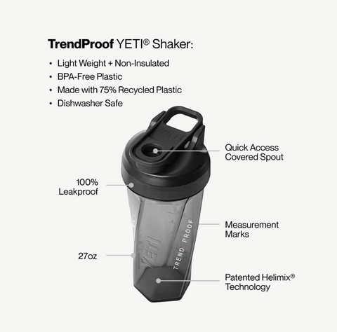 TrendProof Shaker Bottle