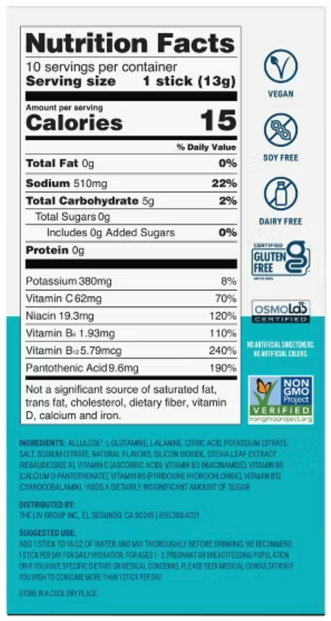 Liquid I.V. Hydration Multiplier Sugar-Free - White Peach (8 ct)