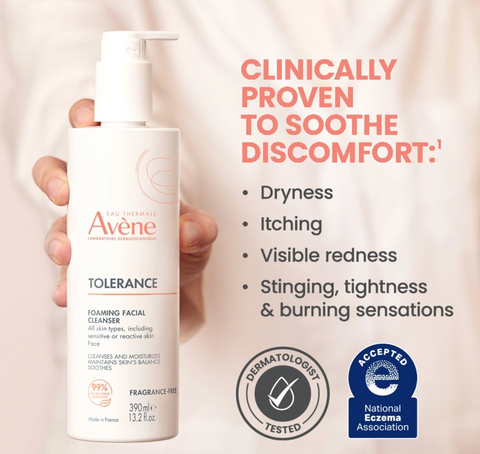 Avène Tolerance Foaming Facial Cleanser 390ml