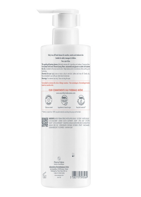 Avène Tolerance Foaming Facial Cleanser 390ml