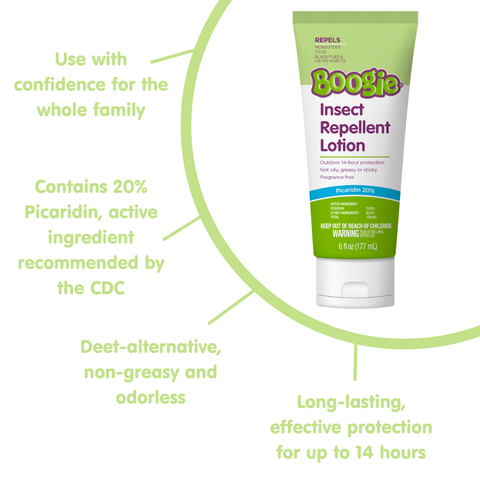 Boogie Insect Repellent Lotion, Unscented, 6oz (Case of 6)