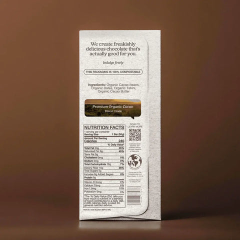 Date Sweetened Dark Chocolate - Creamy Tahini