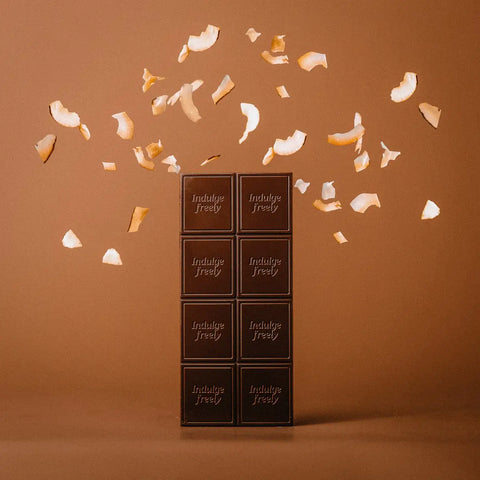 Date Sweetened Dark Chocolate - Toasted Coconut Flakes