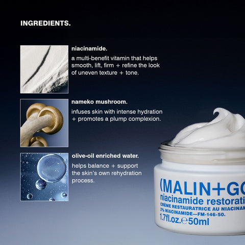 Malin+Goetz niacinamide restorative cream